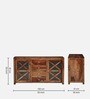Kryss Sheesham Wood Crockery Unit in Scratch Resistant Rustic Teak Finish