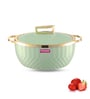 KRYSTAL Green Plastic & Steel 1Ltr Insulated Thermoware Casserole