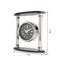 Silver Pillar Krythos Table Clock