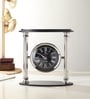Silver Pillar Krythos Table Clock