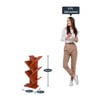 Ksenia Floor Standing Shelves Classic Walnut Finish
