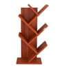 Ksenia Floor Standing Shelves Classic Walnut Finish
