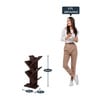 Ksenia Floor Standing Shelves Flowery Wenge Finish