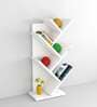 Ksenia Floor Standing Shelves Frosty White Finish