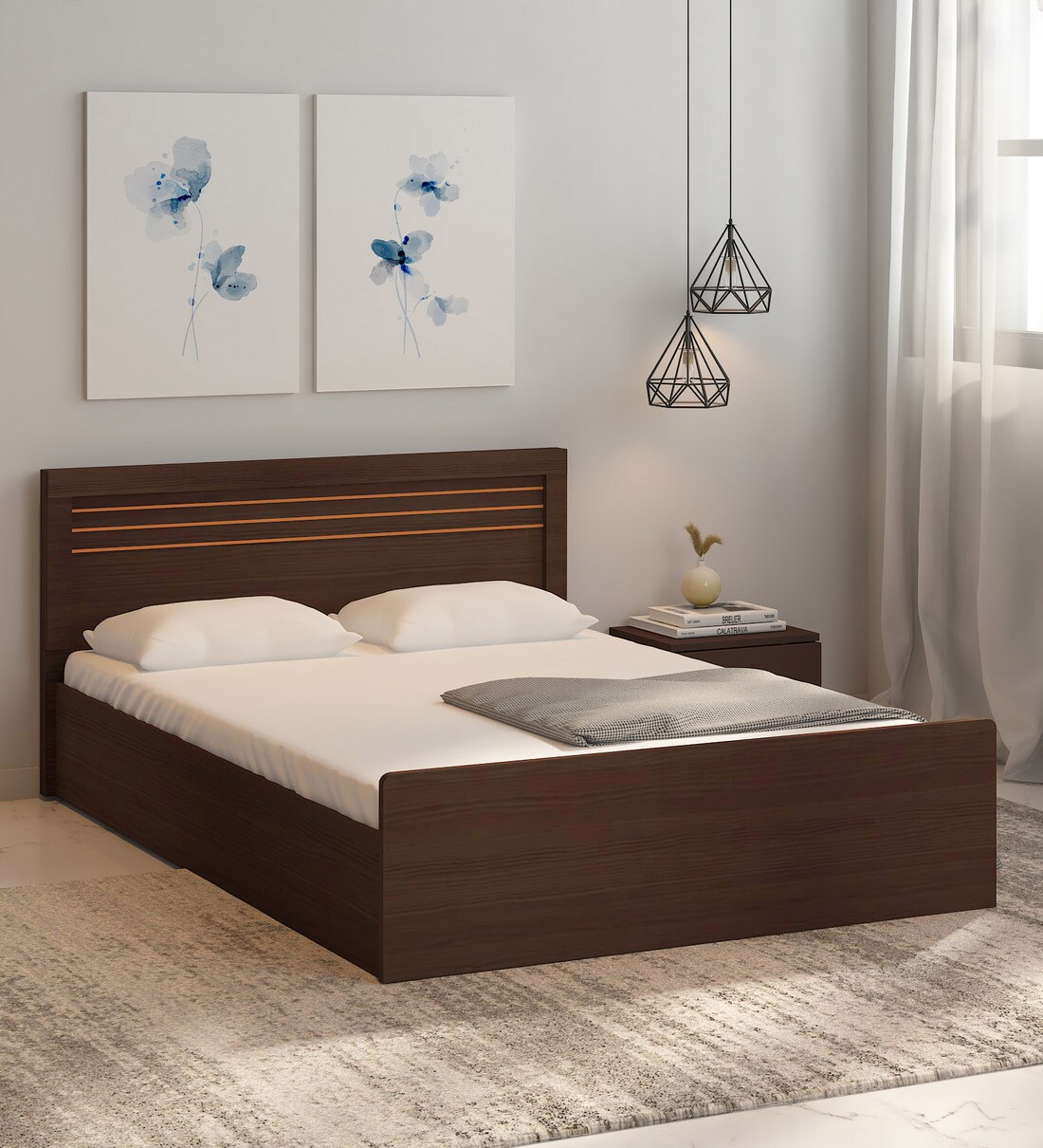 Buy Kuruma King Size Bed in Wenge Finish with Box Storage at 27 OFF by Mintwud from Pepperfry