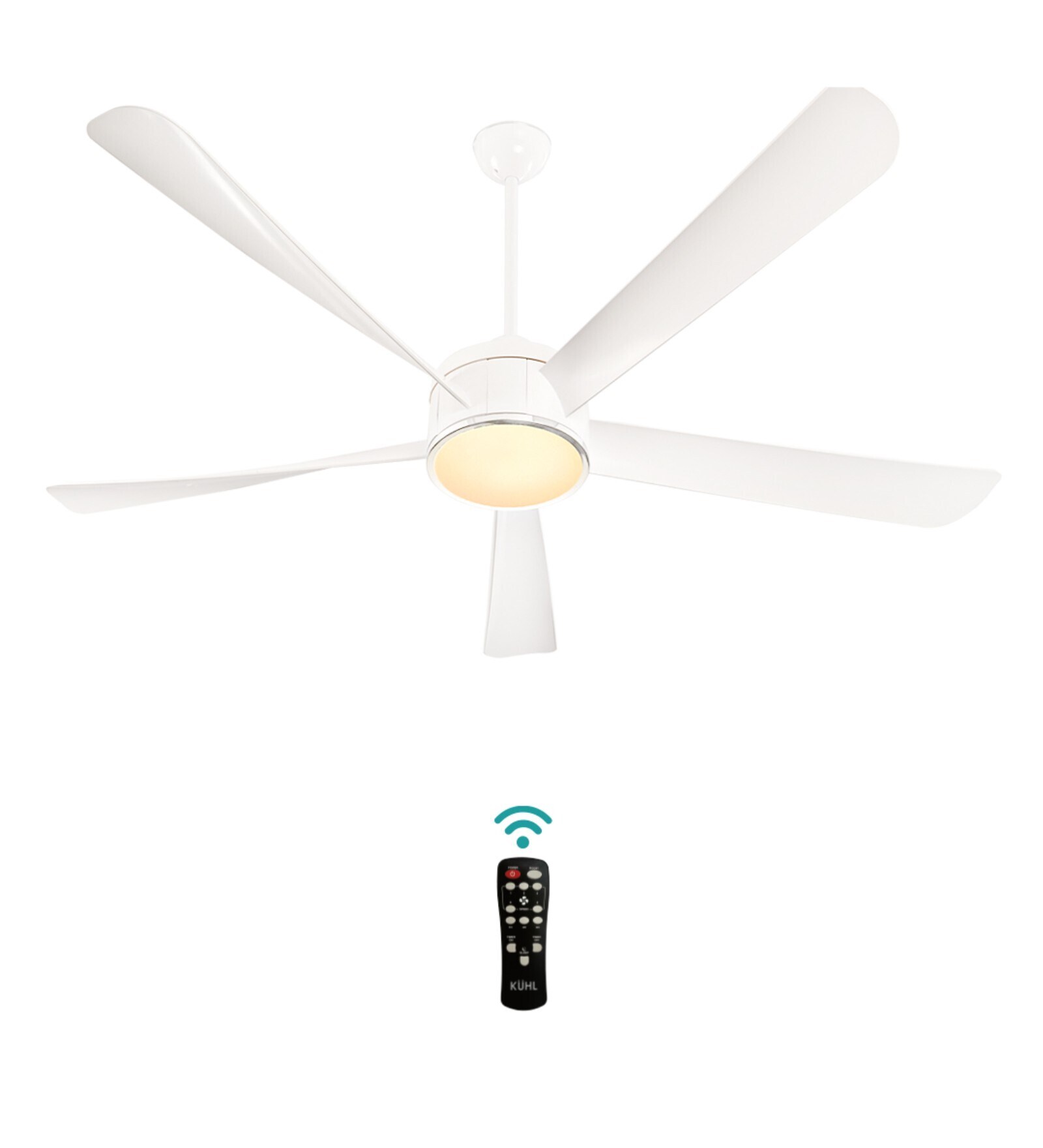KUHL Platin D15 Stylish BLDC High Air Flow with Aerodynamic Blades Fan (White)