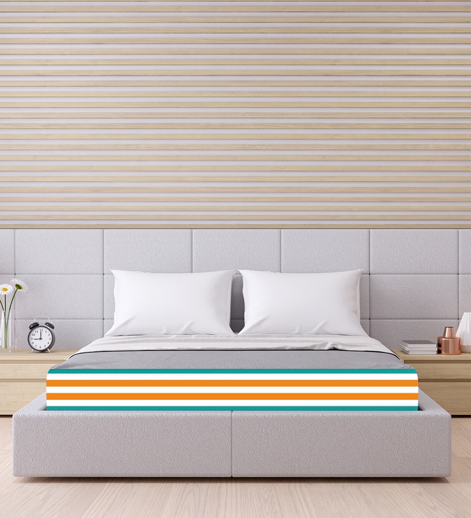 Buy KULTEK GRID 6 inch HR Foam Queen Size Mattress (with 2 Free Memory