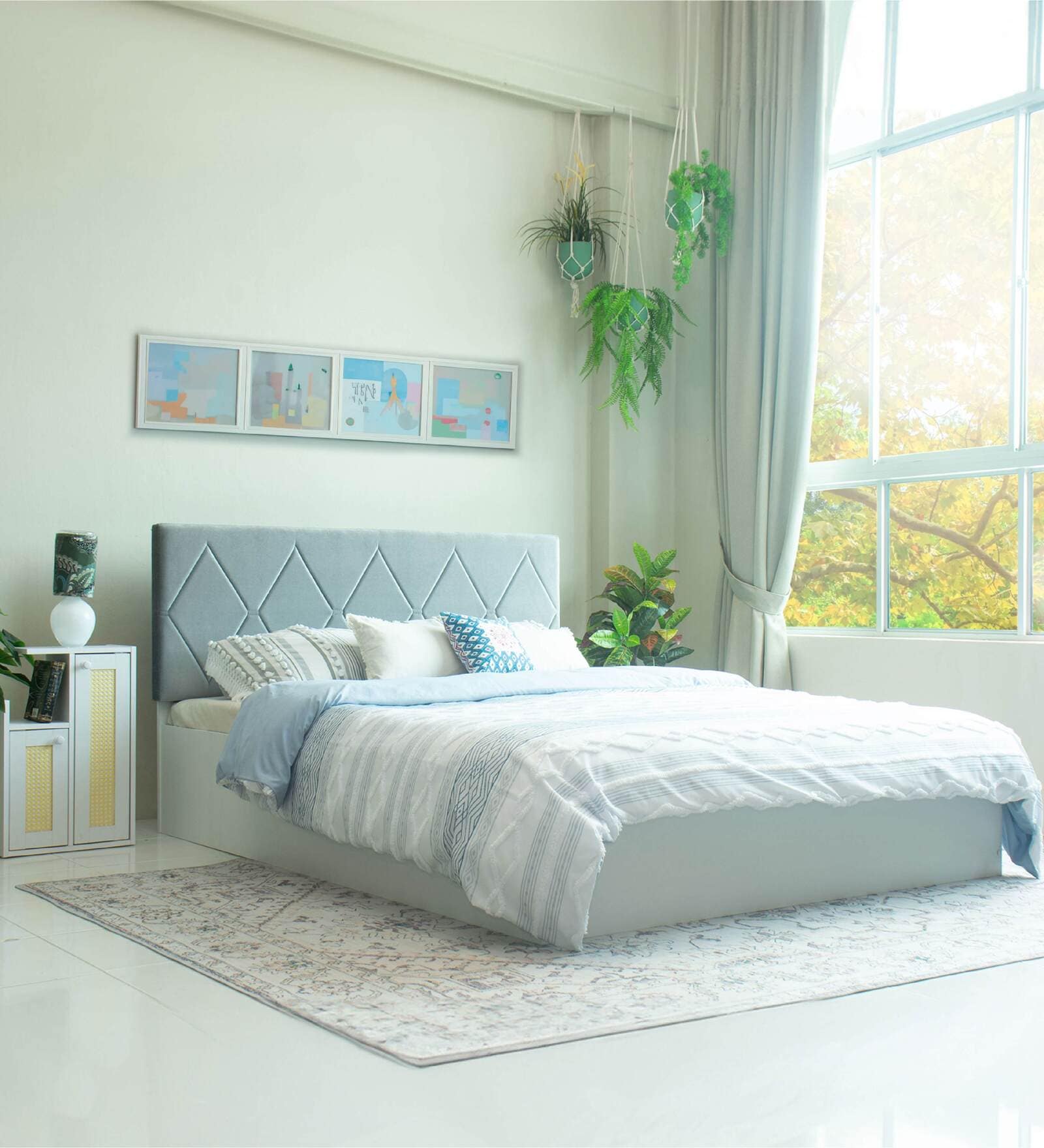 Kundalini Queen Size Bed With Upholstered Leatherette Headboard And Hydraulic Storage Kundalini Queen Size Bed With Upholstered Leatherette Headboard And Hydraulic Storage