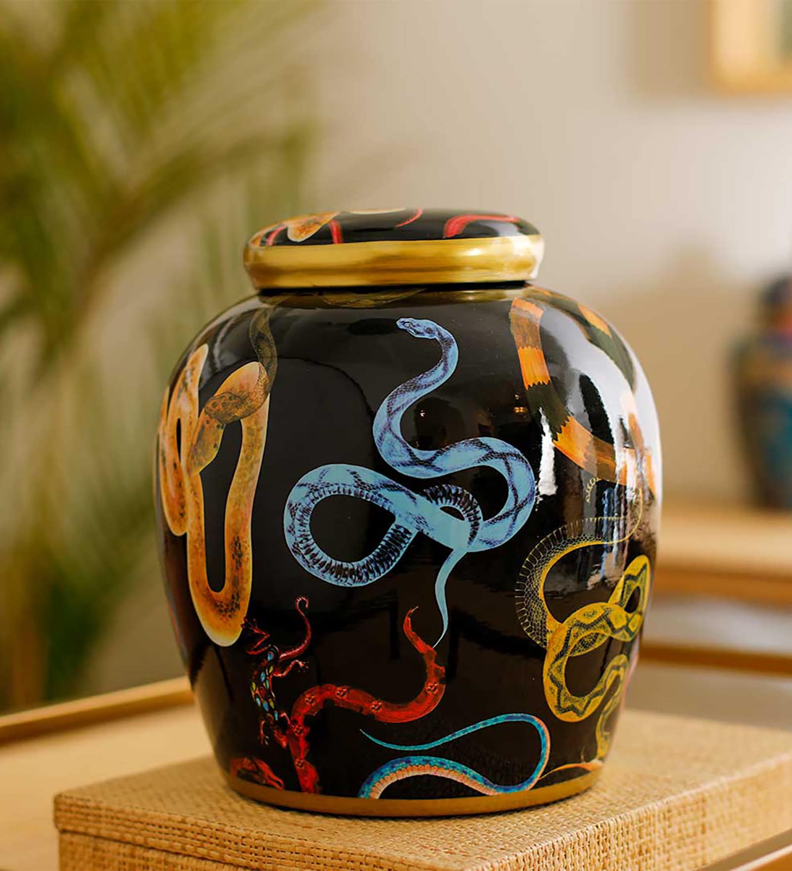 Kundanika Multicolour Porcelain Vase