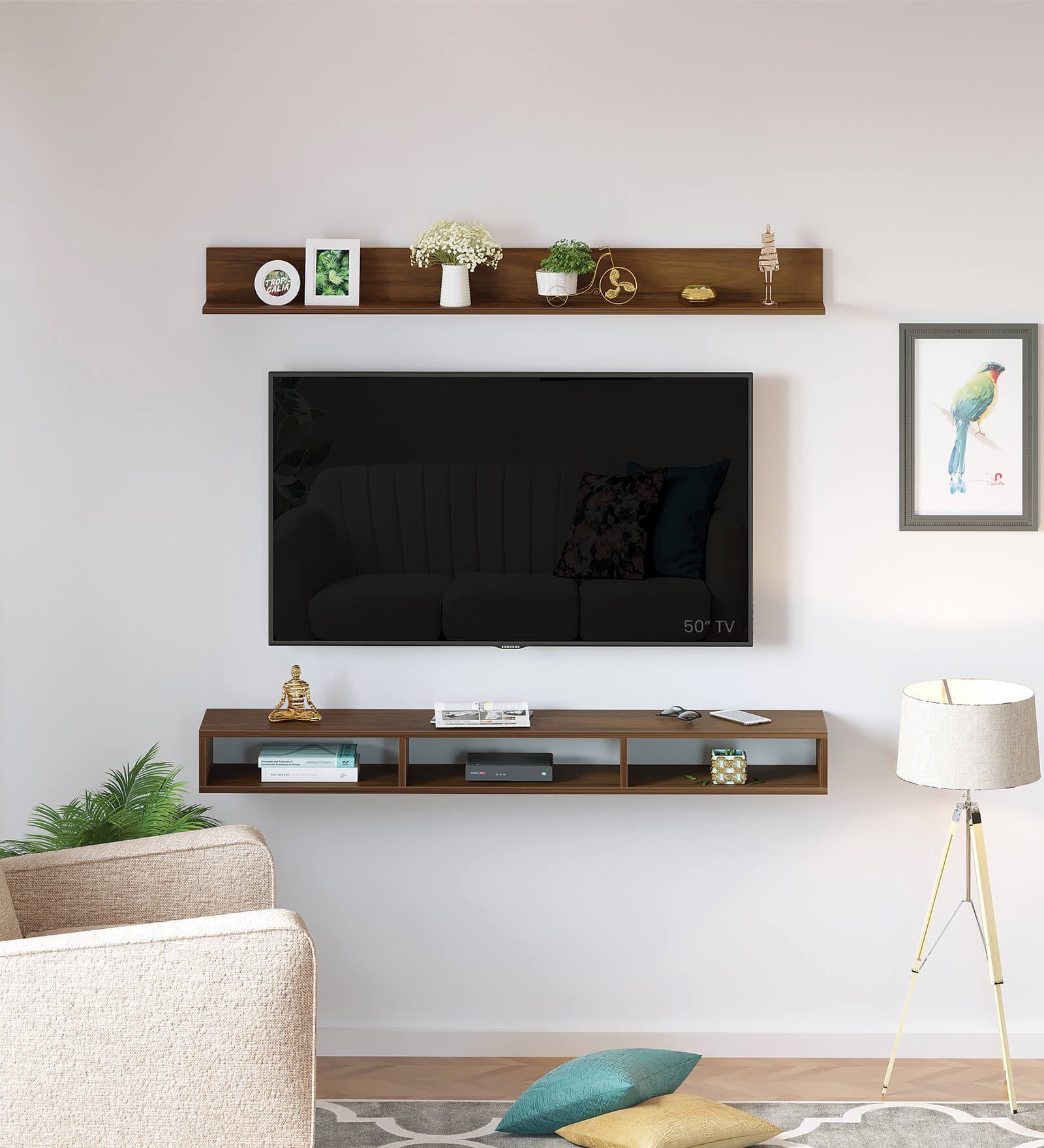 Kunsua Tv Unit In Brown Maple Colour