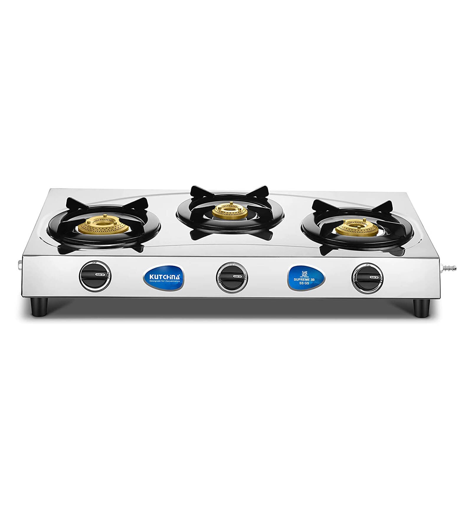 Buy KUTCHINA 3 Burner Stainless Steel Gas Stove (SUPREME 3B SS GASSTOVE