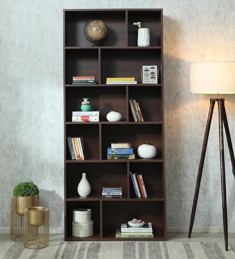 Buy Kura Book Shelf In Urban Walnut Finish By Mintwud Online - Modern ...