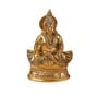Kuber Blessing On Chowki Brass Religious Idol