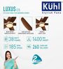 KUHL Luxus C5 1400 MM 5 Aerodynamic Blades Reverse Mode Celling Fan, Brown