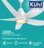 KUHL Luxus C5 1400 MM 5 Aerodynamic Blades Reverse Mode Celling Fan, White