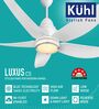KUHL Luxus C5 1400 MM 5 Aerodynamic Blades Reverse Mode Celling Fan, White