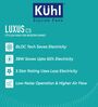 KUHL Luxus C5 1400 MM 5 Aerodynamic Blades Reverse Mode Celling Fan, White