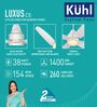 KUHL Luxus C5 1400 MM 5 Aerodynamic Blades Reverse Mode Celling Fan, White