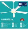 KUHL Platin D15 Stylish BLDC High Air Flow with Aerodynamic Blades Fan (White)