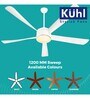 KUHL Platin D15 Stylish BLDC High Air Flow with Aerodynamic Blades Fan (White)