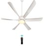 KUHL Platin D6 1500 MM 6 Aerodynamic Blades Reverse Mode Celling Fan, White