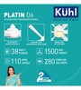 KUHL Platin D6 Stylish BLDC Fan, 38W6 Aerodynamic ABS Blades, Down Light Operate Via Remote-Mobile-Alexa, 5-Star Rated, White