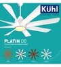 KUHL Platin D8 Stylish BLDC Fan, 38W, 8 Aerodynamic ABS Blades, Down Light Operate Via Remote-Mobile-Alexa, 5-Star Rated, White