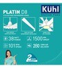 KUHL Platin D8 Stylish BLDC Fan, 38W, 8 Aerodynamic ABS Blades, Down Light Operate Via Remote-Mobile-Alexa, 5-Star Rated, White
