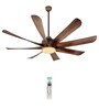 KUHL Platin D8,Teakwood, Stylish BLDC High Air Flow with Aerodynamic Blades Fan (Brown)