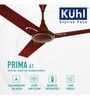 KUHL Prima A1 Stylish BLDC Fan, 28W, Low Noise 5-Star Rated, Brown
