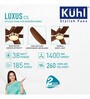 KUHL Stylish Fan Luxus C5, 38W, BLDC Technology, 5-Star Rated, Smart Phone Remote Control Wi-Fi IoT Alexa Voice Enabled, Brown