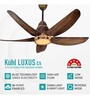 KUHL Stylish Luxus C5 Teakwood BLDC Technology Fan (Brown)