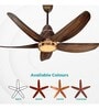 KUHL Stylish Luxus C5 Teakwood BLDC Technology Fan (Brown)