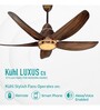 KUHL Stylish Luxus C5 Teakwood BLDC Technology Fan (Brown)