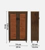 Kumi 2 Door Shoe Cabinet in Dual  Finish