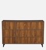 Kumi 3 Door Shoe Cabinet in Wenge Finish