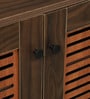 Kumi 3 Door Shoe Cabinet in Wenge Finish