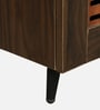 Kumi 3 Door Shoe Cabinet in Wenge Finish