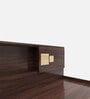 Kumiko King Size Bed with Box and Headboard Storage in Walnut Finish