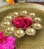 Kumudam Gold Metal Diya
