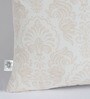 Kundalini Ethnic Pattern Cotton 16x16 Inch Beige Cushion Cover