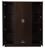 Kuruma 4 Door Wardrobe in Wenge Finish with Lock