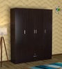 Kuruma 4 Door Wardrobe in Wenge Finish with Lock