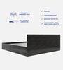 Kuruma King Size Bed in Wenge Finish with Box Storage