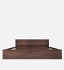 Kuruma King Size Bed with Box Storage In Walnut Melamine Finish