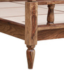 Kush Solid Wood King Size Poster Bed in Rustic Teak Finish