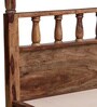 Kush Solid Wood King Size Poster Bed in Rustic Teak Finish