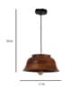 Paxton Kwan Natural Wood Wood Hanging Light