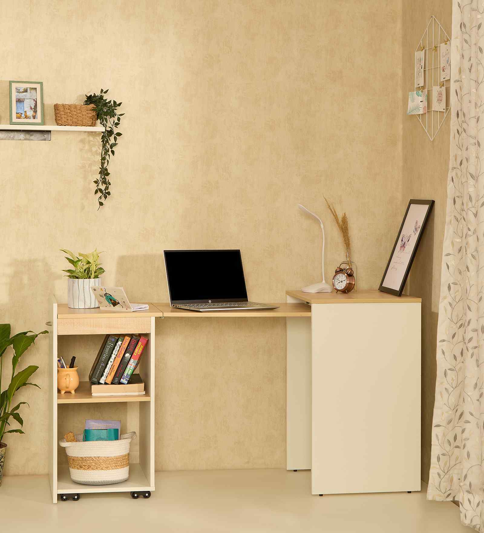 Kyoto Study Table in White Colour