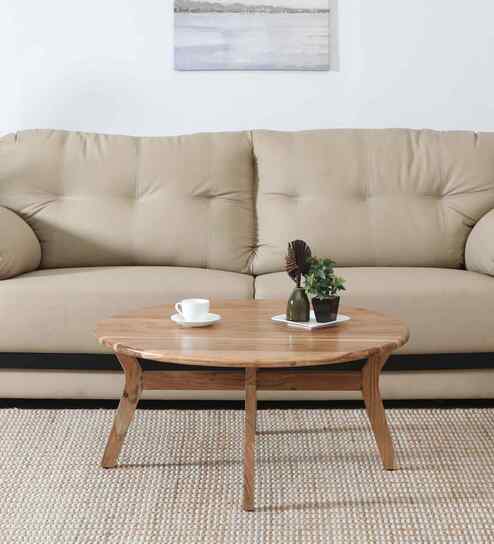 Kylie Acacia Wood Small Coffee Table In Natural Finish